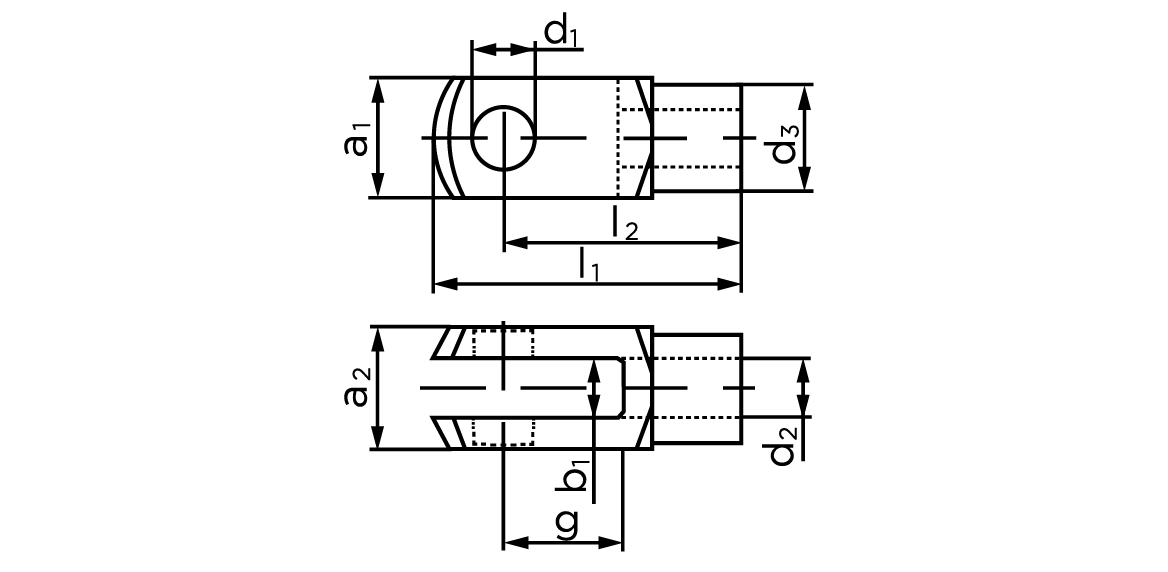 Teknisk tegning af DIN 71752